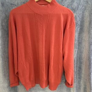 Rust Orange Cashmere Sweater